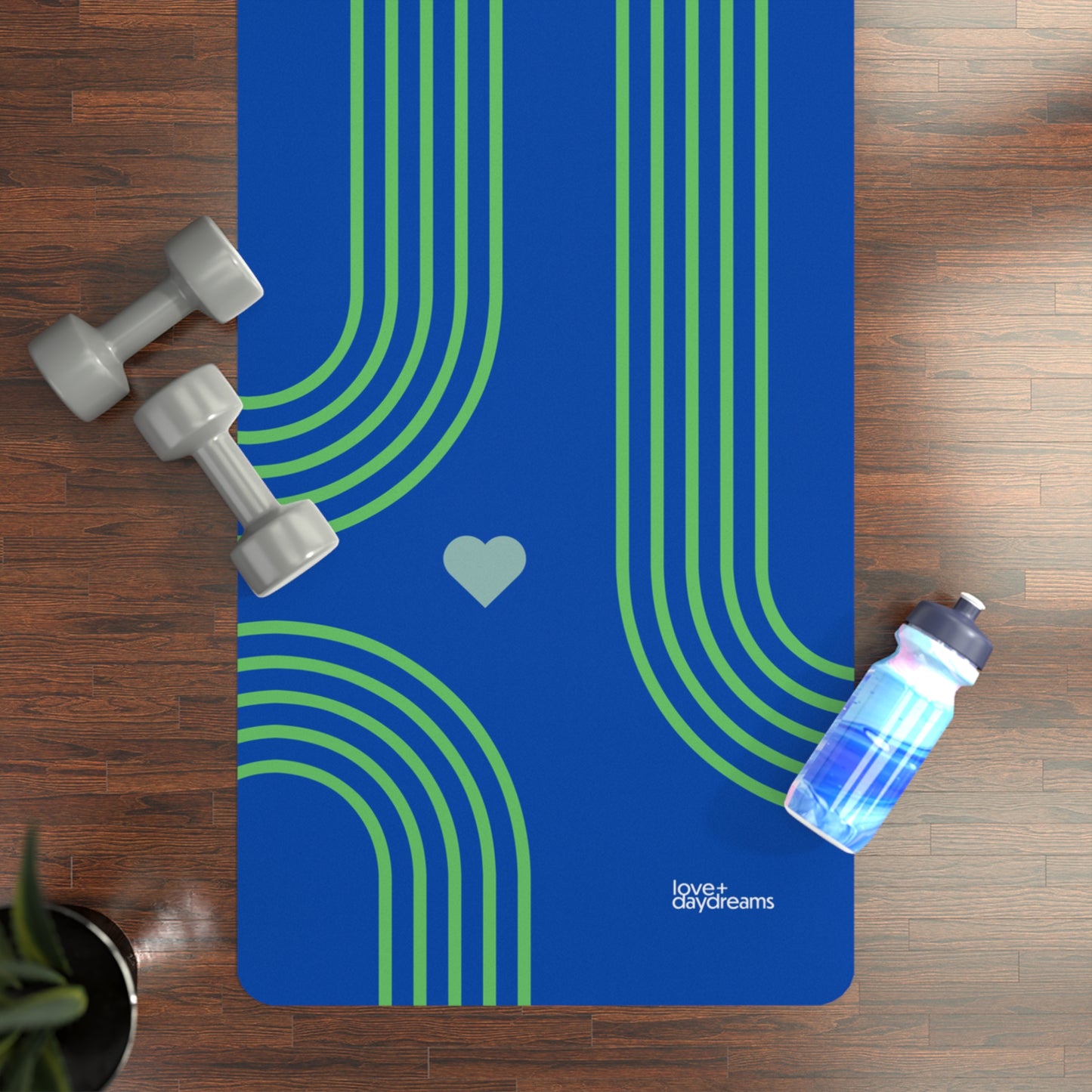Yoga Mat - 'Modern Love' , Best Pilates Mat, Super Soft and Extra Long