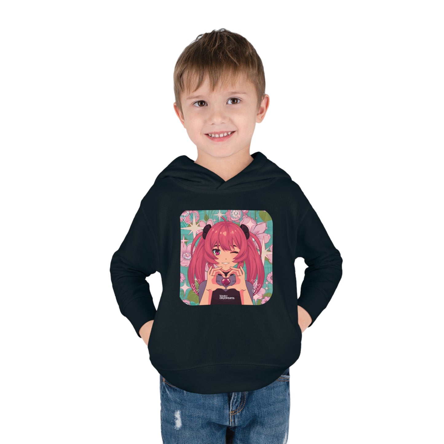 Toddler SuperSoft Hoodie | "Love + Anime"