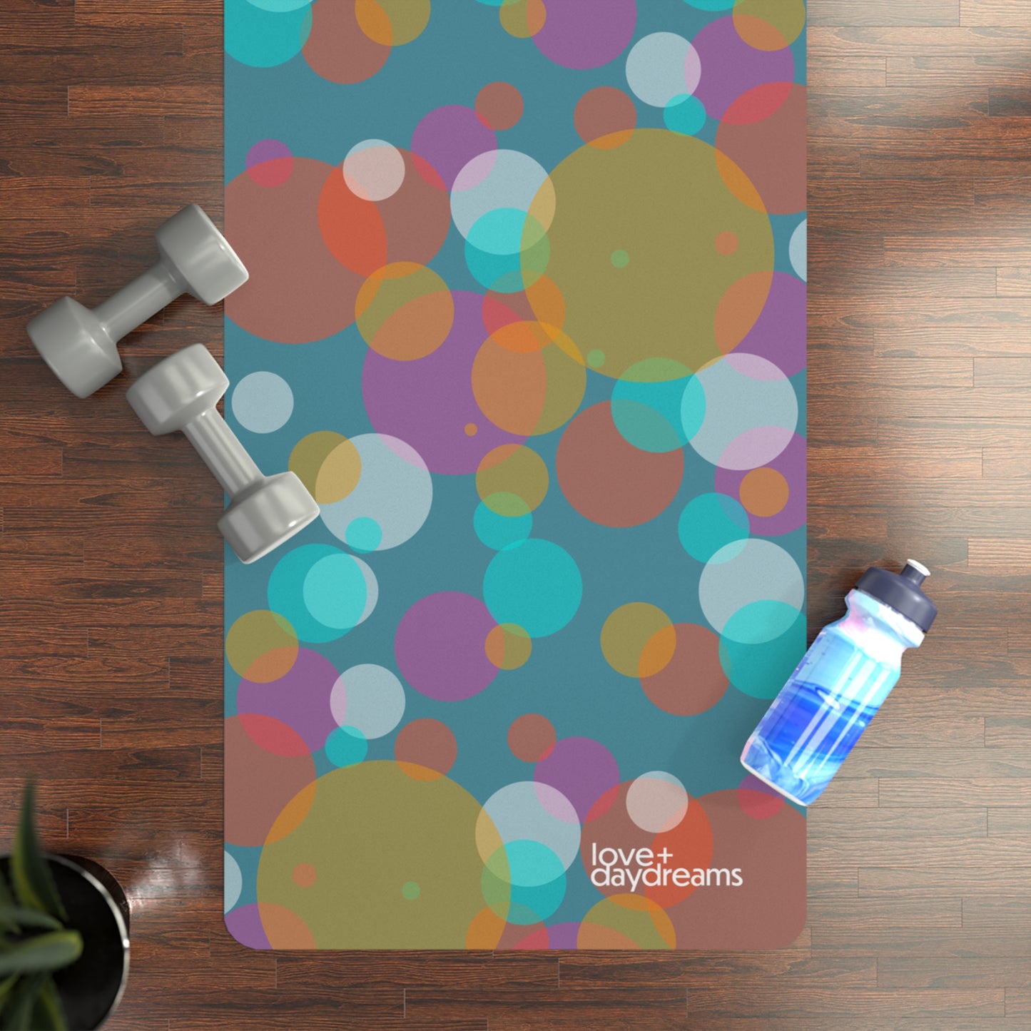 Premium Yoga Mat - L A Rain Design, Anti-Slip, Extra Long for Stability, Yoga Studio Essential, Meditation Mat, Fitness Mat, Exercise Mat,