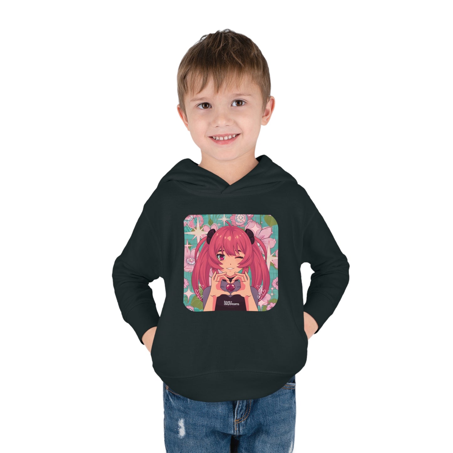 Toddler SuperSoft Hoodie | "Love + Anime"