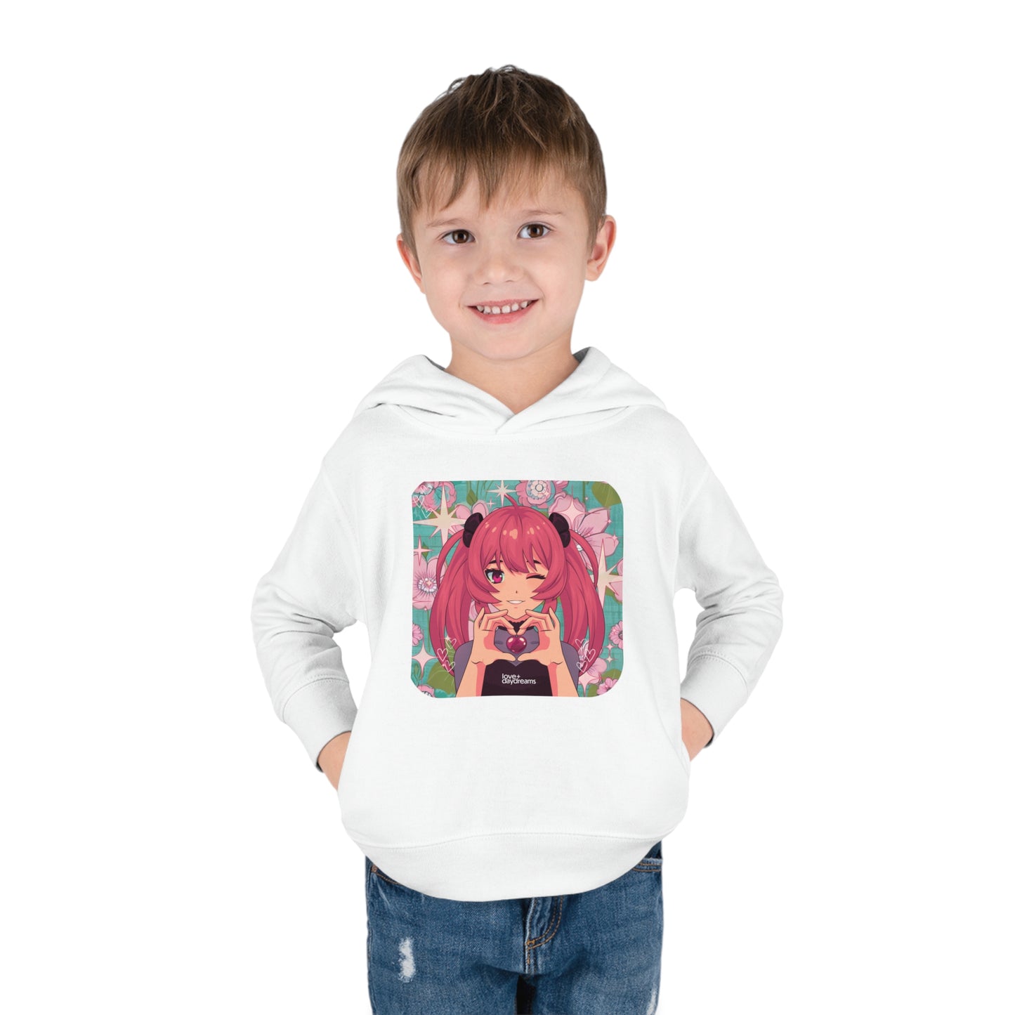 Toddler SuperSoft Hoodie | "Love + Anime"