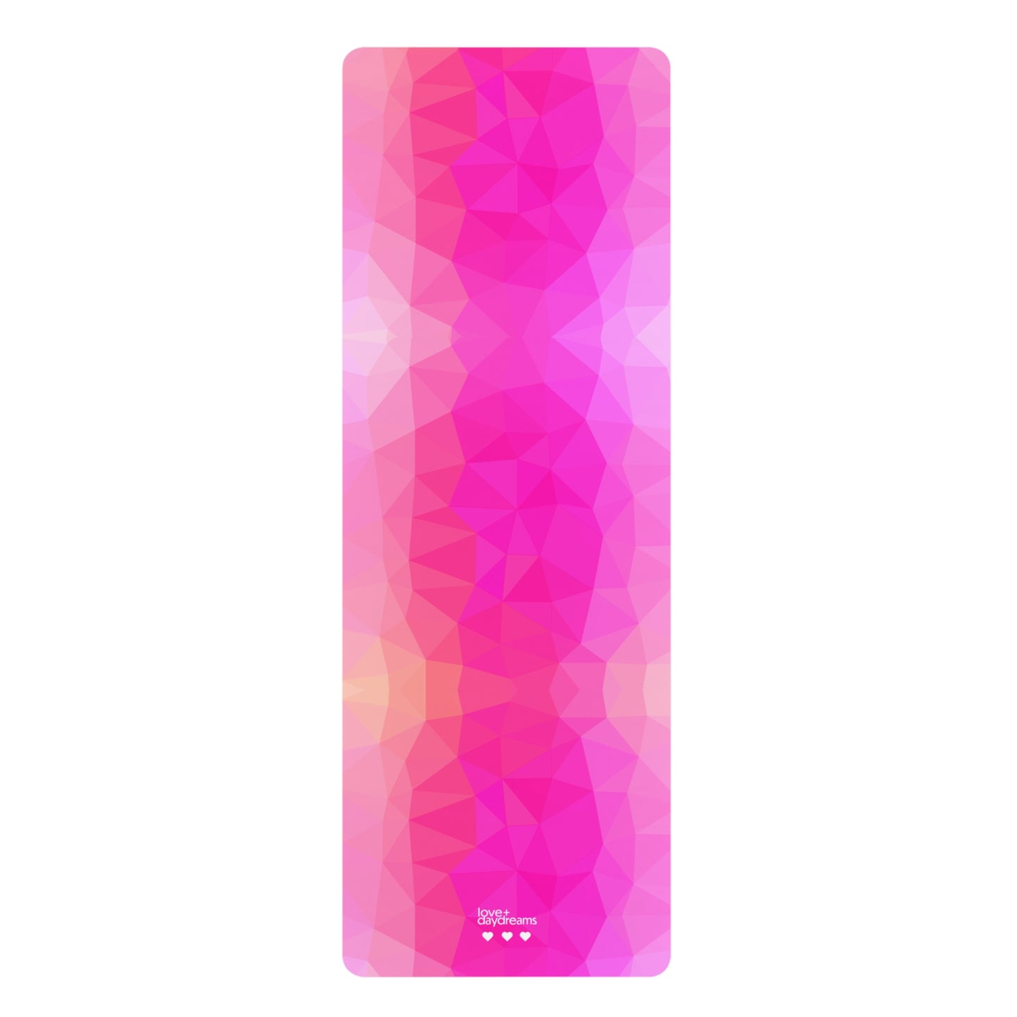 Yoga Mat, Bali Love Design for Hot Yoga and Pilates, Non-Slip Velvet Prism Mat for Love and Freedom, Eco-Friendly Exercise Mat