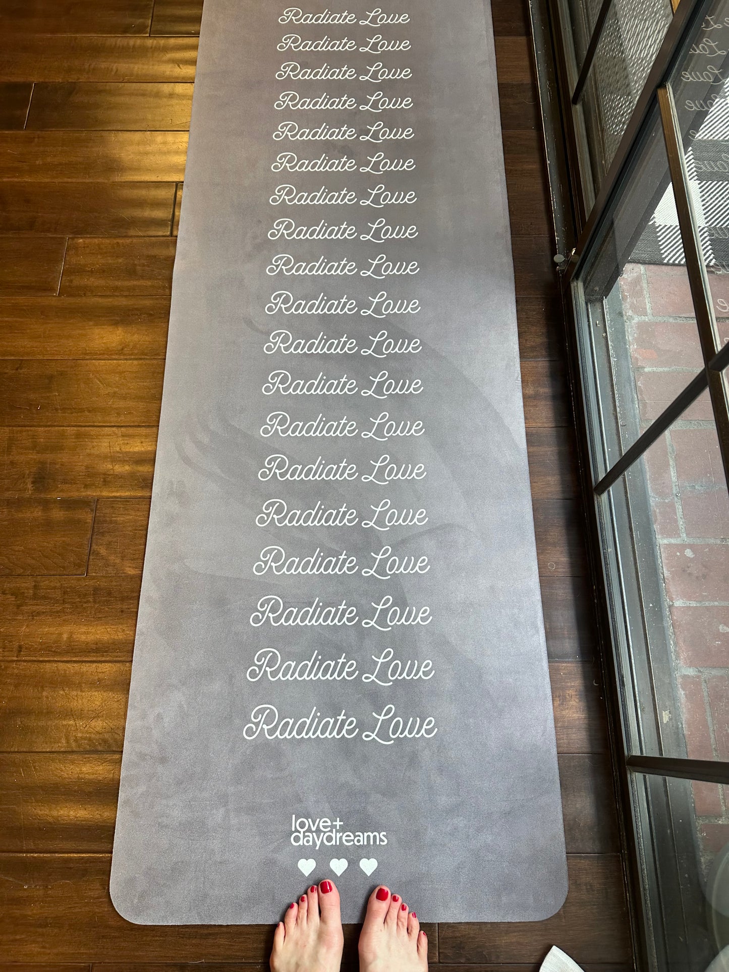 Yoga Mat - 'Radiate Love' Premium Non Slip Pilates Mat