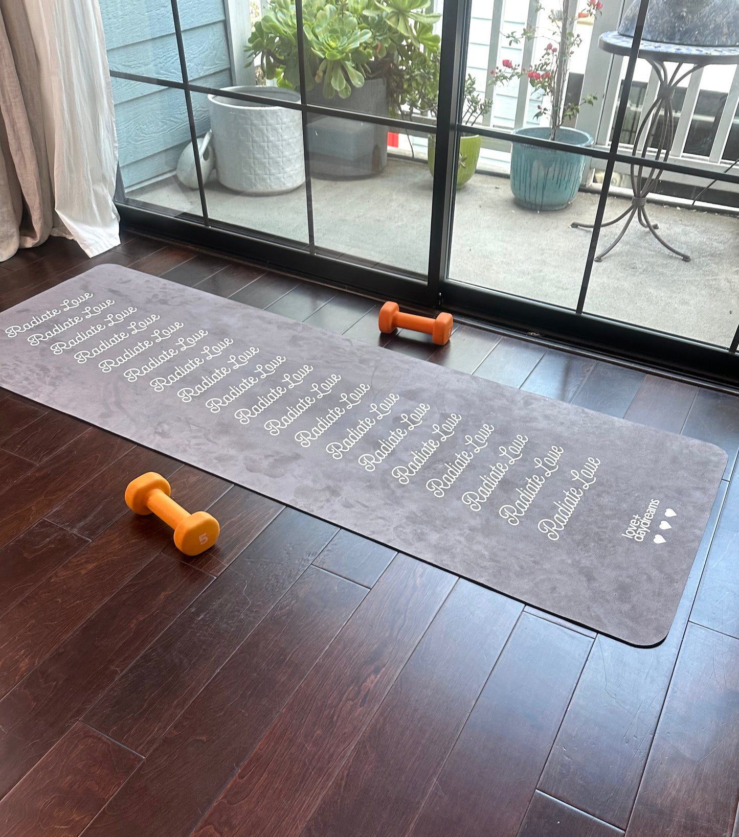 Yoga Mat - 'Radiate Love' Premium Non Slip Pilates Mat