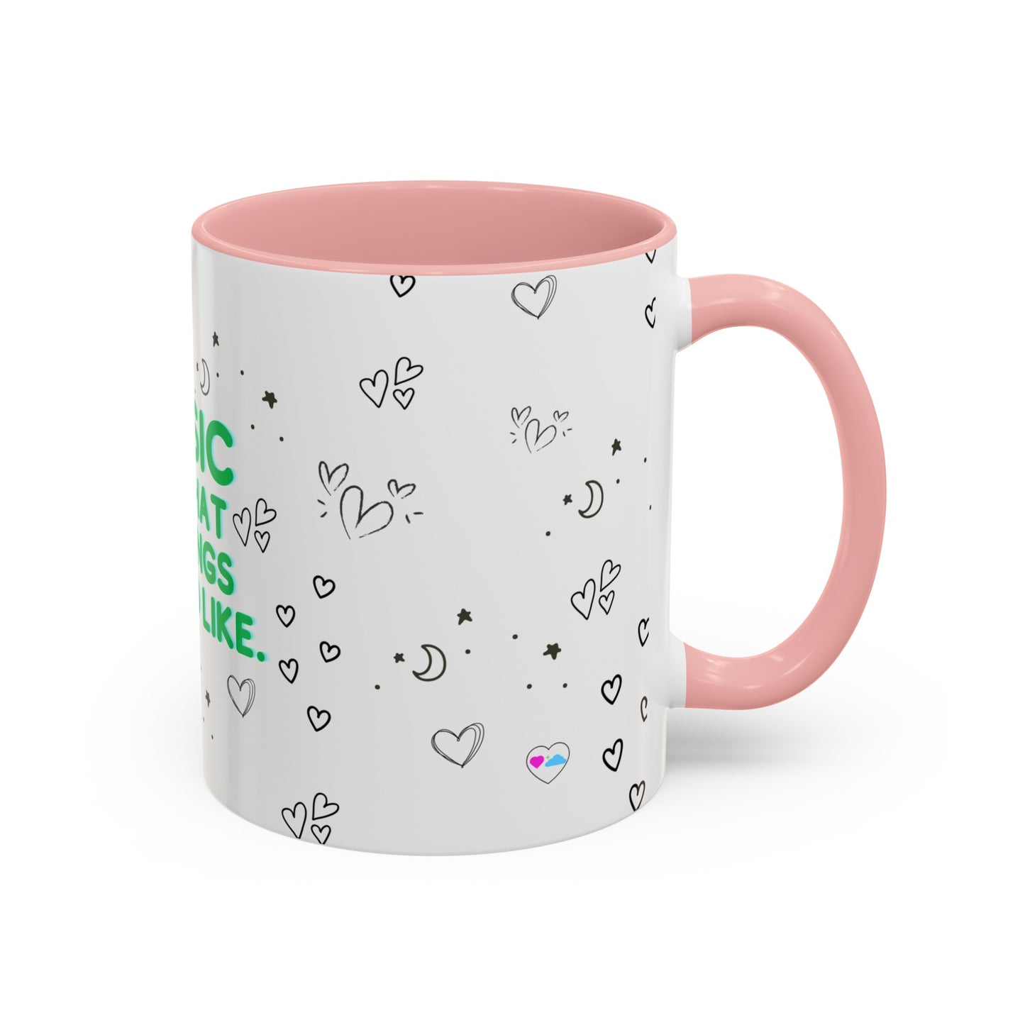 Coffee Mug | "Music is What Feelings Sound Like"  Doodles, 11oz