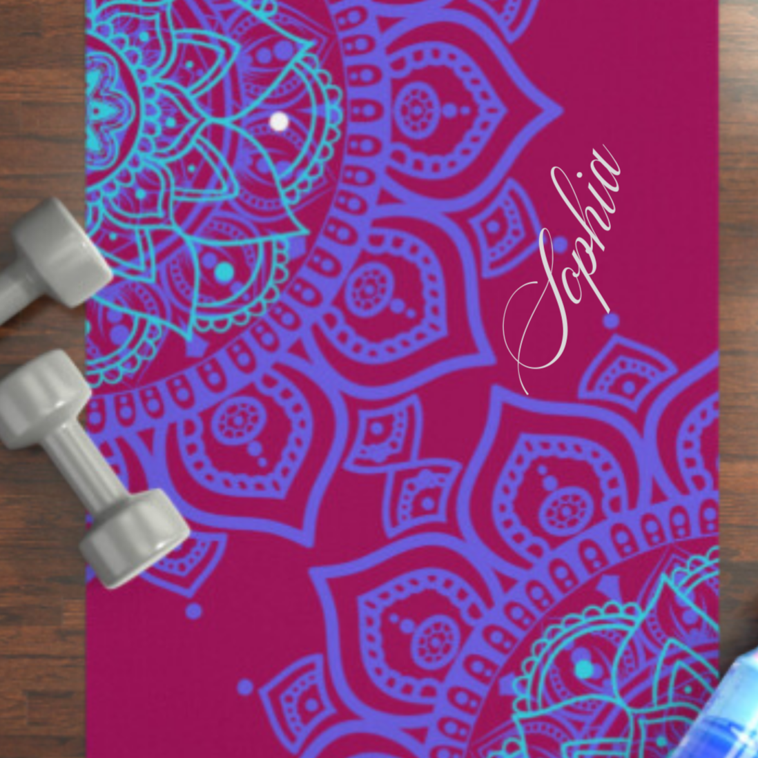 Yoga Mat, Neon Dreams, Anti-Slip, Extra Long, Balance, Impact Absorbing, Comfort, Studio or Home, Namaste, Daydreamers.