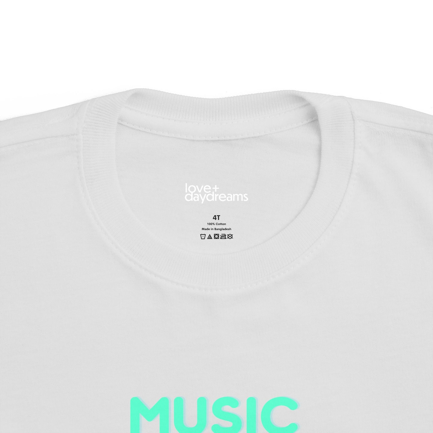 Toddler's Fine Jersey Tee | "Music is What Feelings Sound Like"