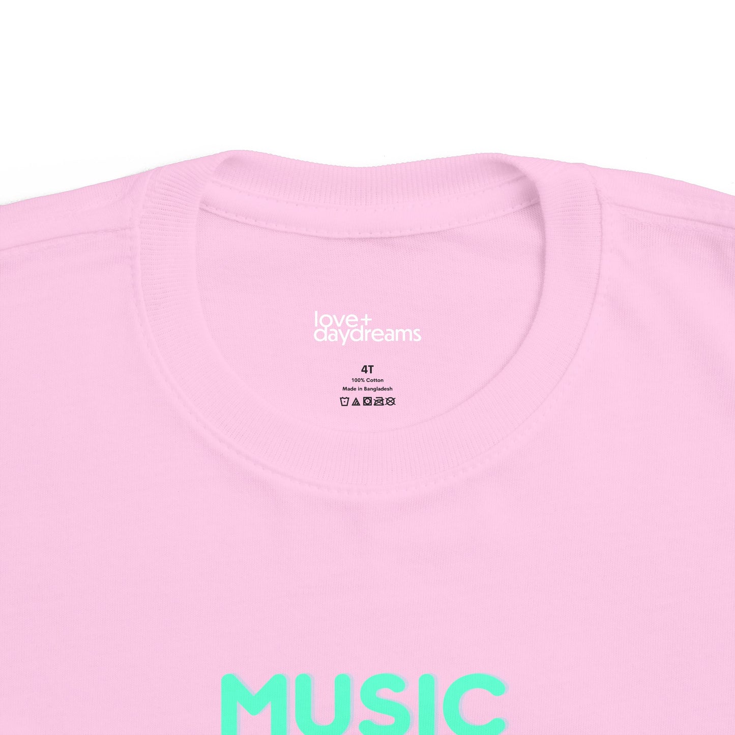 Toddler's Fine Jersey Tee | "Music is What Feelings Sound Like"