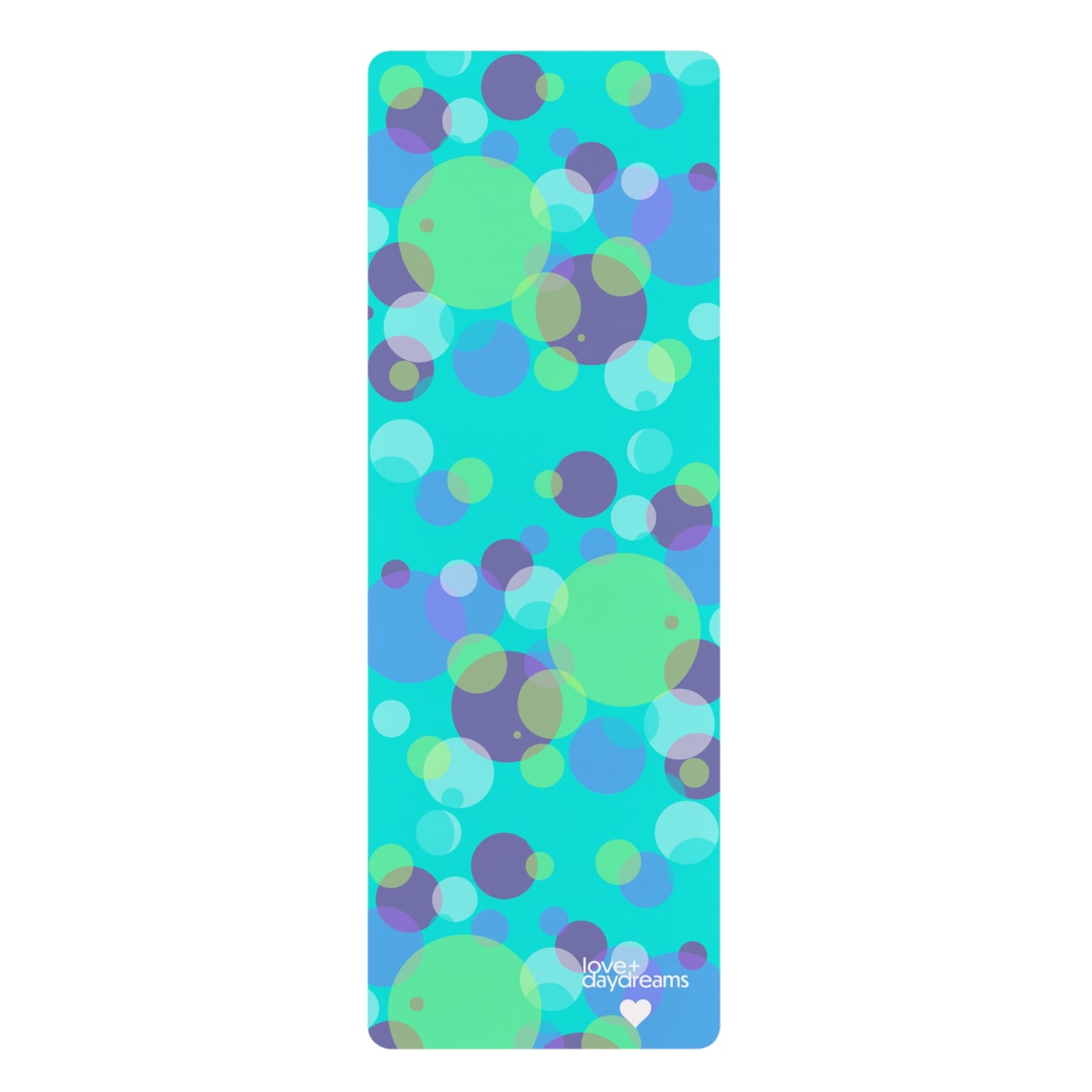 Soft Yoga Mat, "Rainbow Drops" Design, Non Slip Pilates Mat for Stability, Happiness, Comfort, Modern Workout Mat, Exercise Mat, Fitness