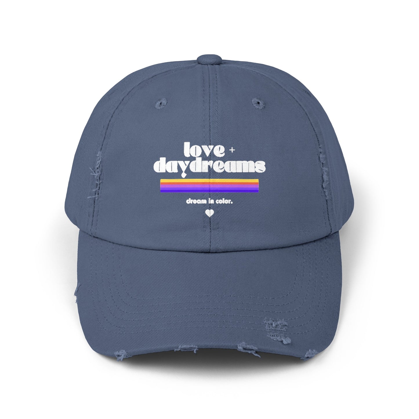 Unisex Distressed Cap | "Dream in Color"