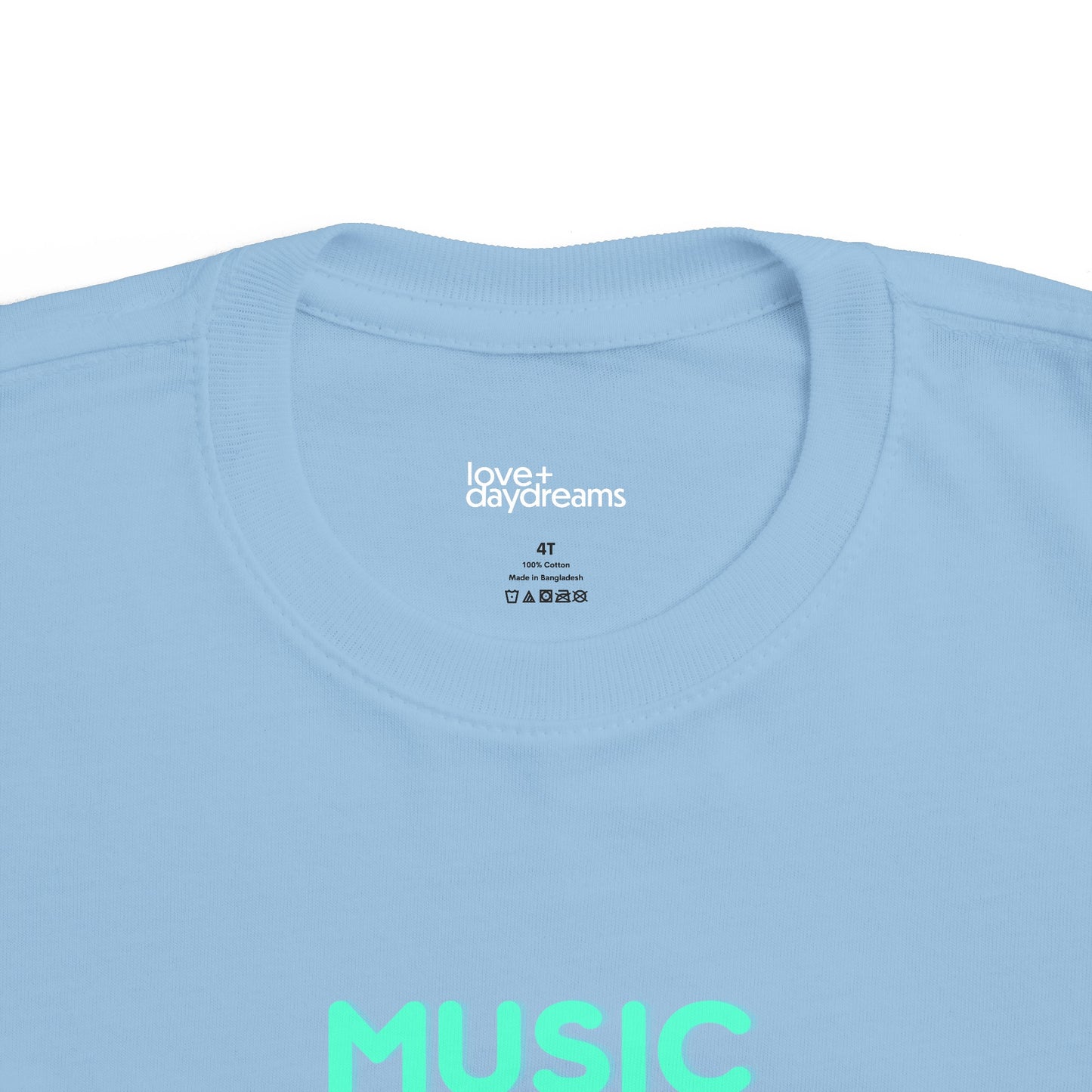 Toddler's Fine Jersey Tee | "Music is What Feelings Sound Like"