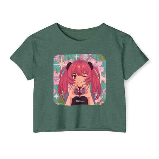 Women's Festival Crop Top | "Love + Anime "