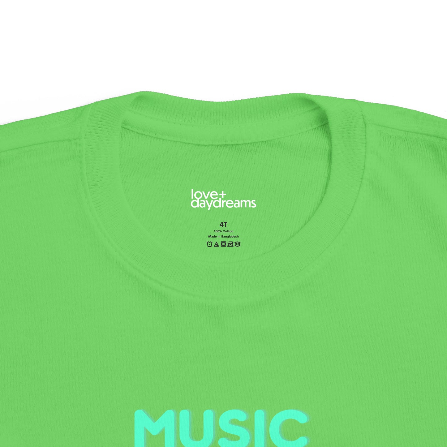 Toddler's Fine Jersey Tee | "Music is What Feelings Sound Like"