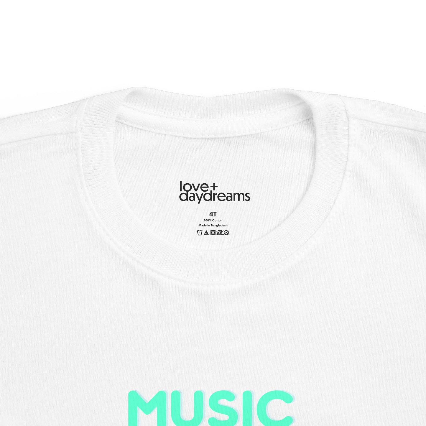 Toddler's Fine Jersey Tee | "Music is What Feelings Sound Like"