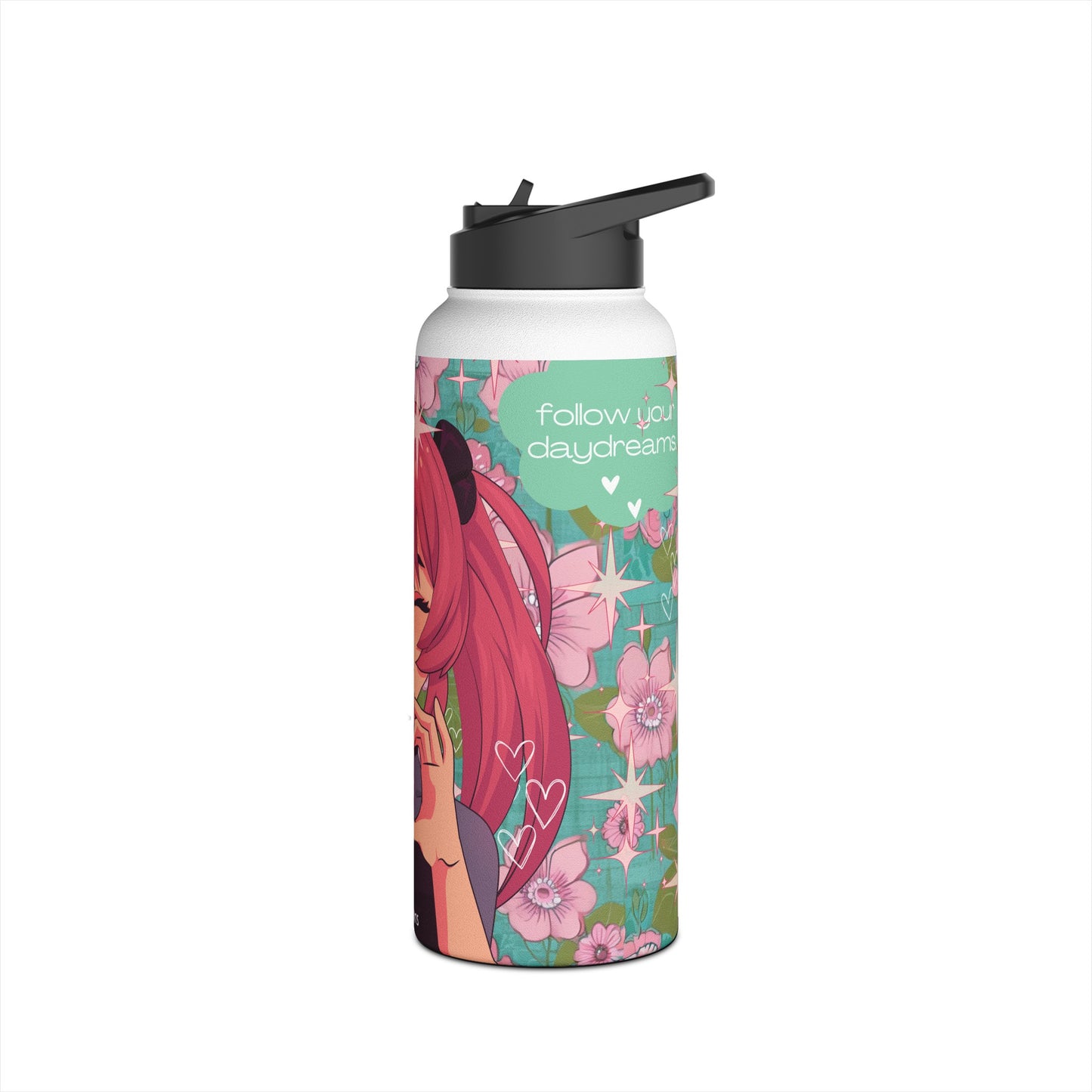 Stainless Steel Water Bottle | "Love + Anime"