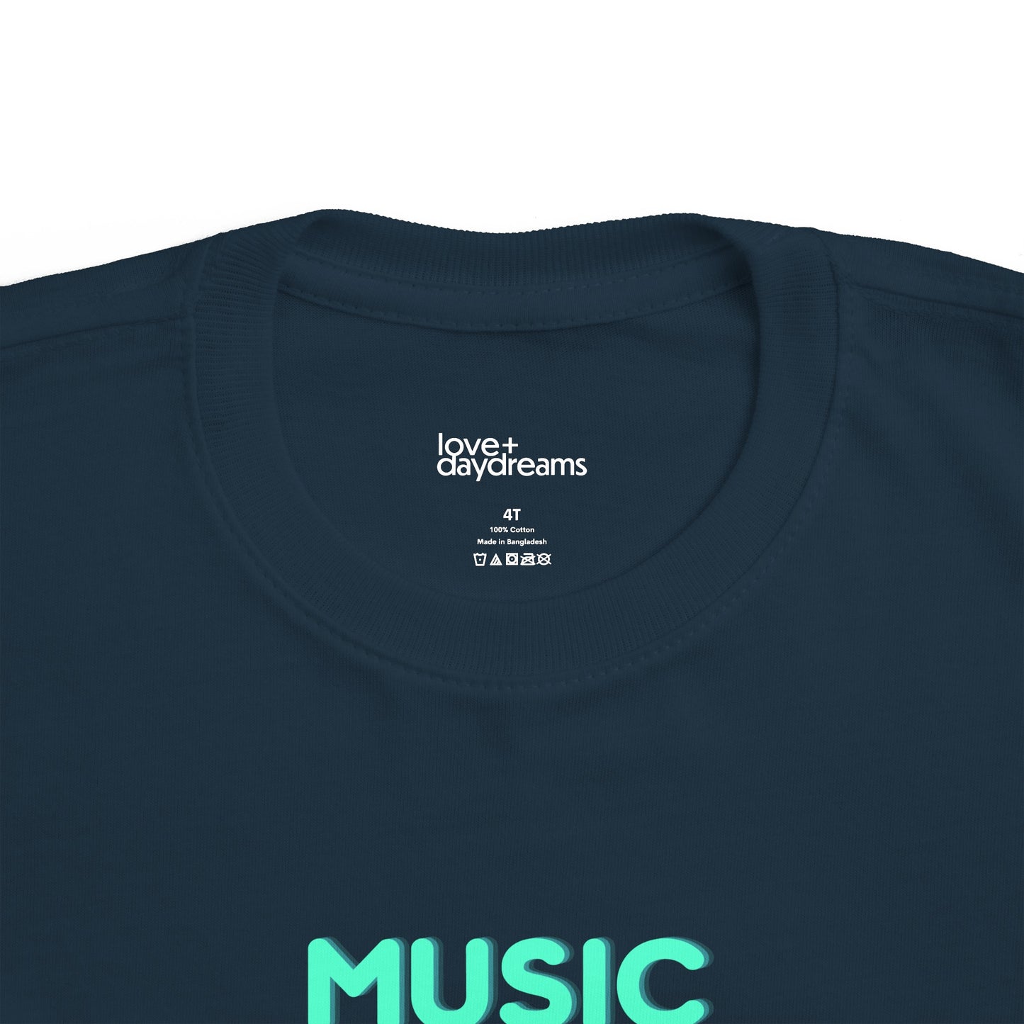 Toddler's Fine Jersey Tee | "Music is What Feelings Sound Like"