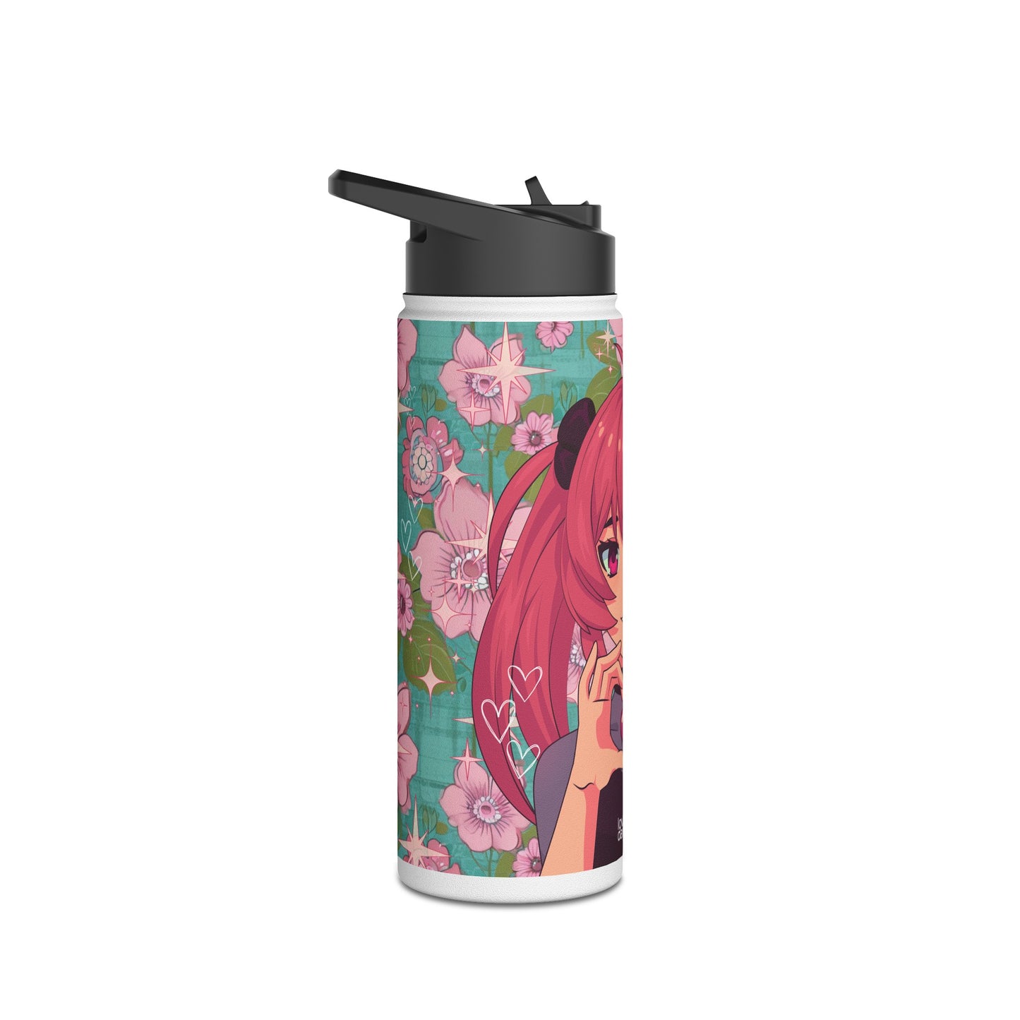 Stainless Steel Water Bottle | "Love + Anime"