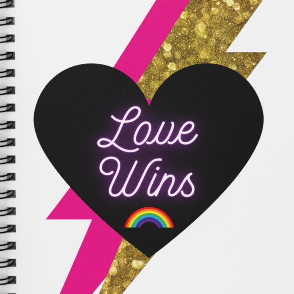 Spiral Notebook - Ruled Line | "Love Wins" Pride