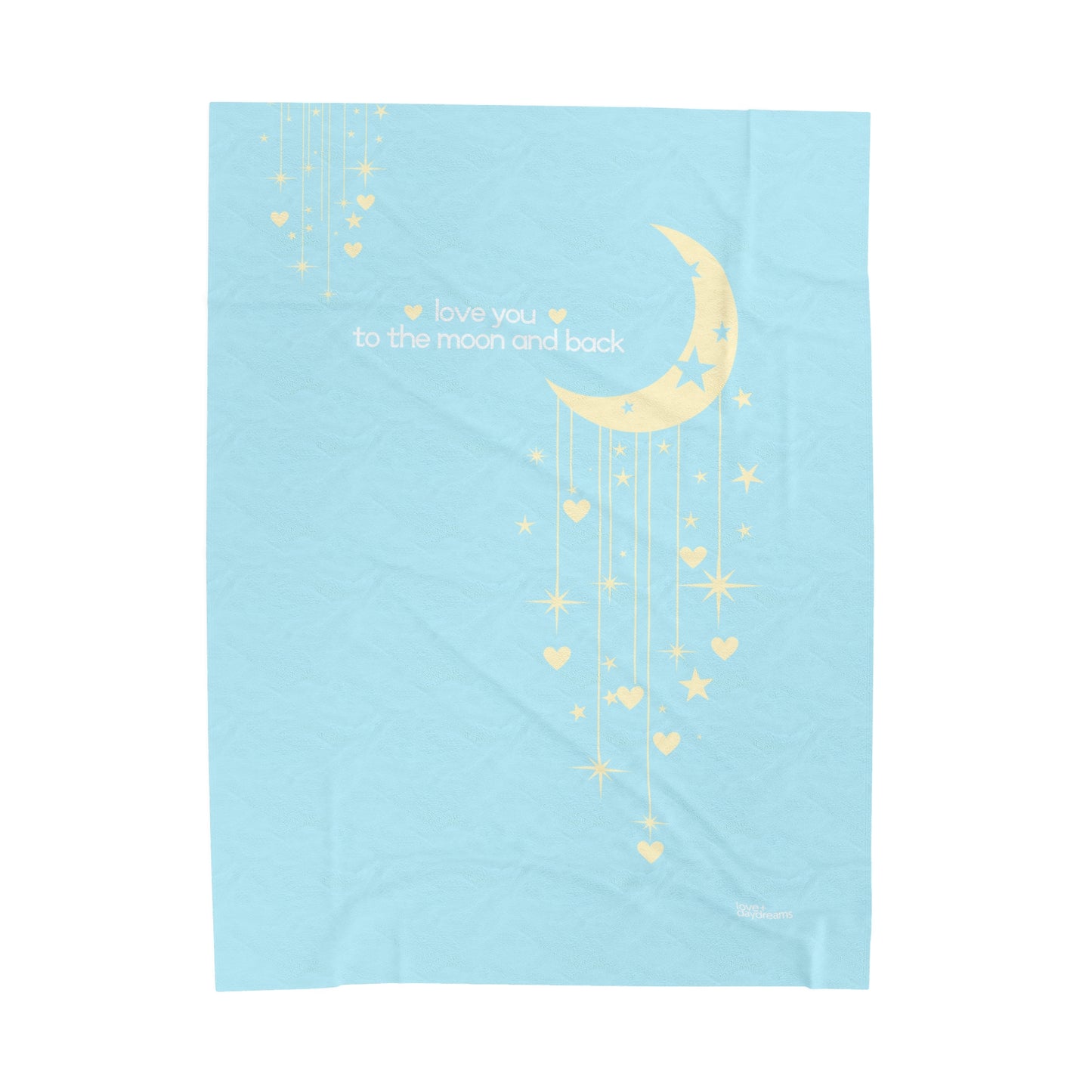 Plush Blanket | "Love You to the Moon + Back"