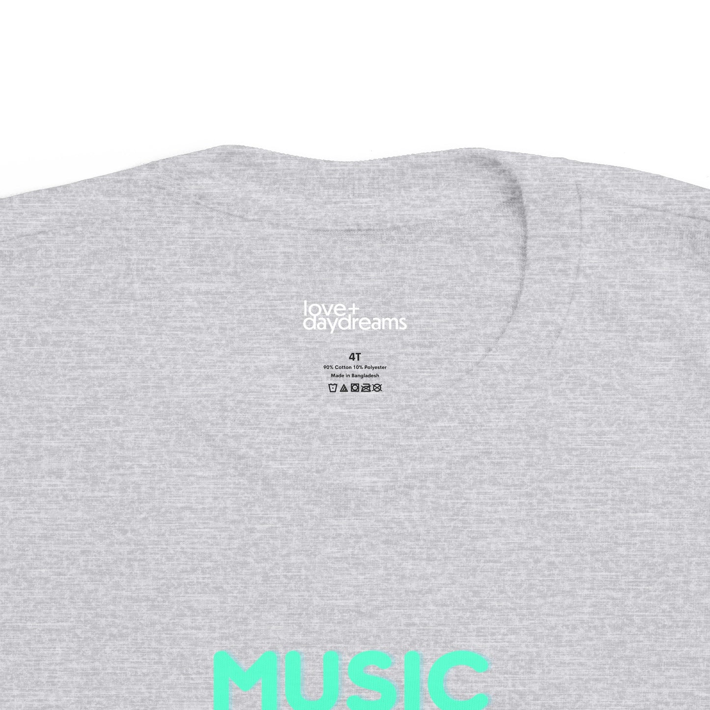 Toddler's Fine Jersey Tee | "Music is What Feelings Sound Like"