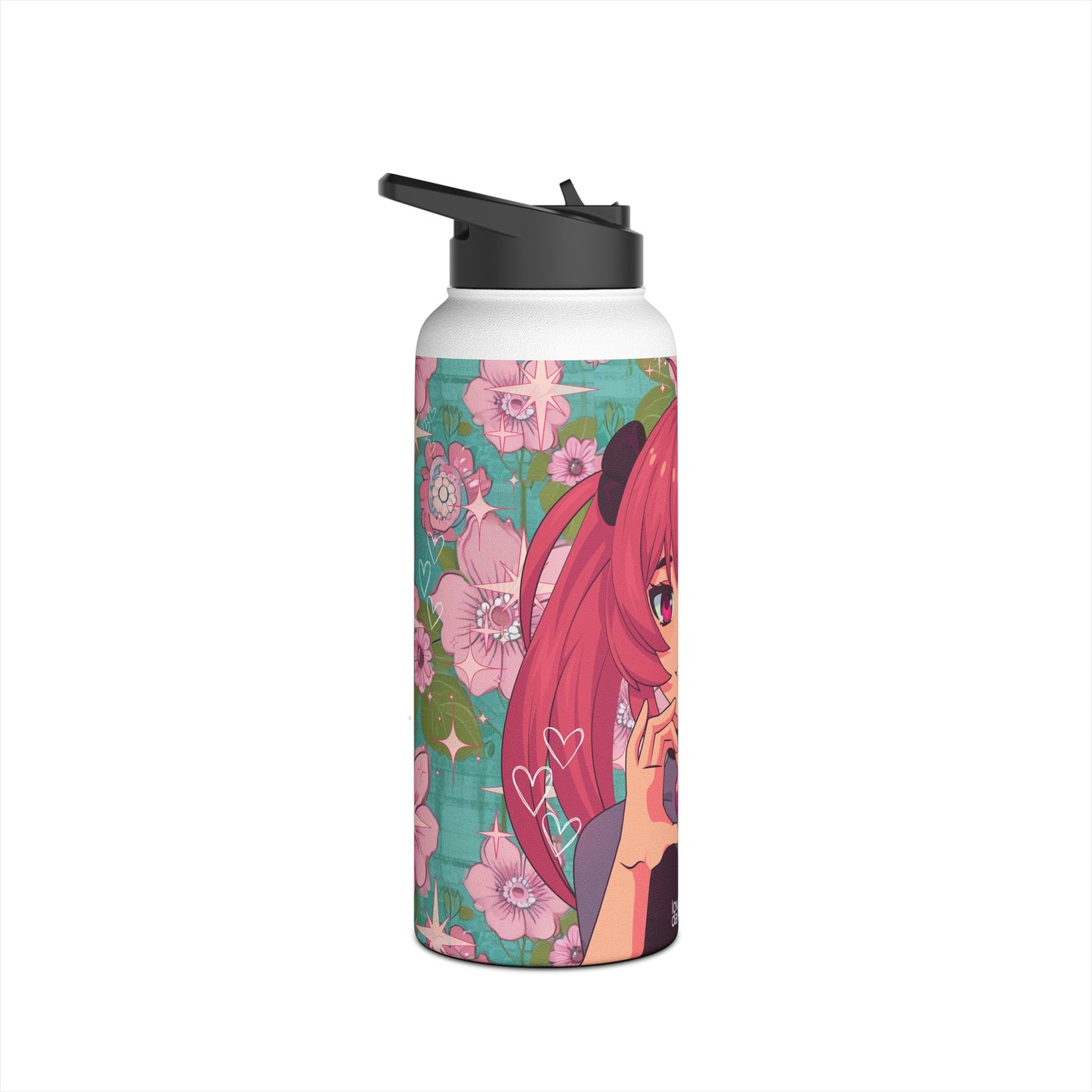 Stainless Steel Water Bottle | "Love + Anime"