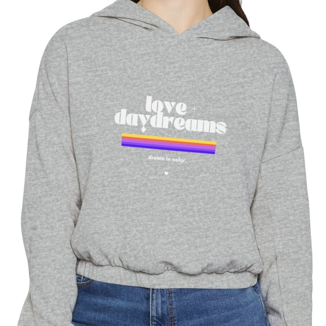 Women's Cinched Cropped Hoodie | "Dream in Color"