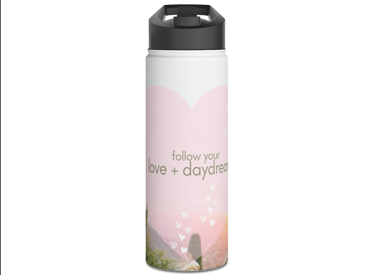 Stainless Steel Water Bottle | "Follow Your Love + Daydreams"