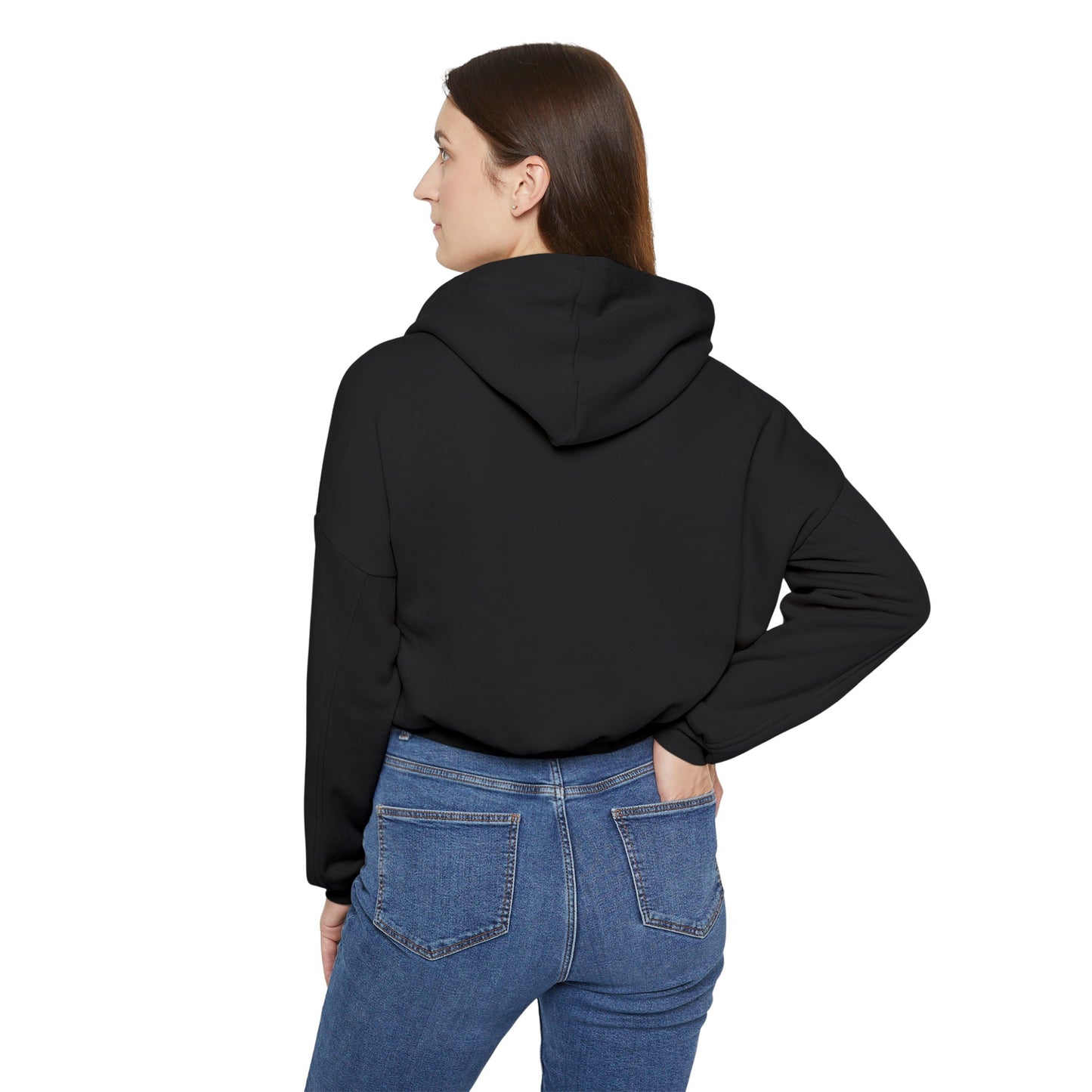 Women's Cinched Cropped Hoodie | "Love + Anime"