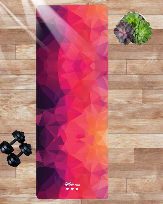 Yoga Mat - 'Peach Planet' Premium Non Slip Pilates Mat