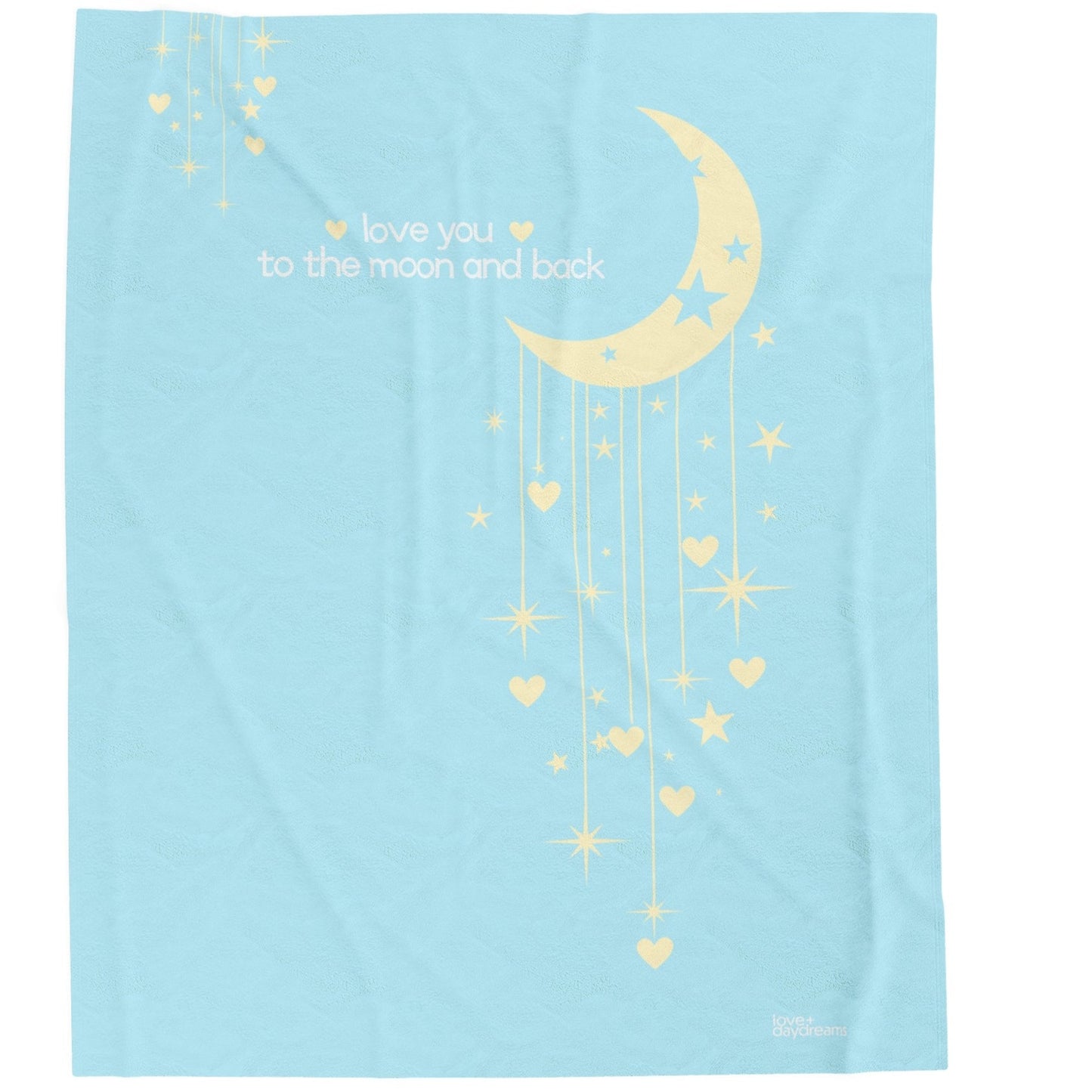 Plush Blanket | "Love You to the Moon + Back"