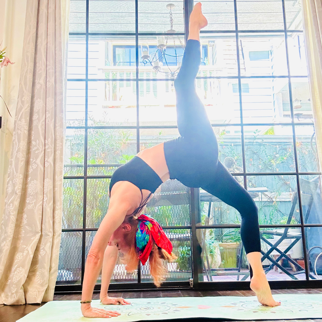 Yoga Mat, 'Sacred Flow' Design, Protective, Grippy Mat for Hot Yoga, Pilates, Presence, Peace. Premium Rubber Mat with Hamsas, Sacred