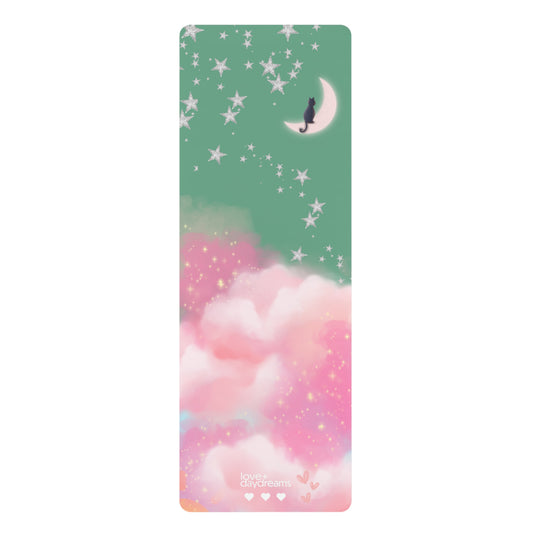 Yoga Mat, 'Cotton Candy Dreams' Design, Customizable, Premium Non-Slip, Extra Long, Studio or Home, Meditation Mat, Exercise Mat, Best Yoga Mat