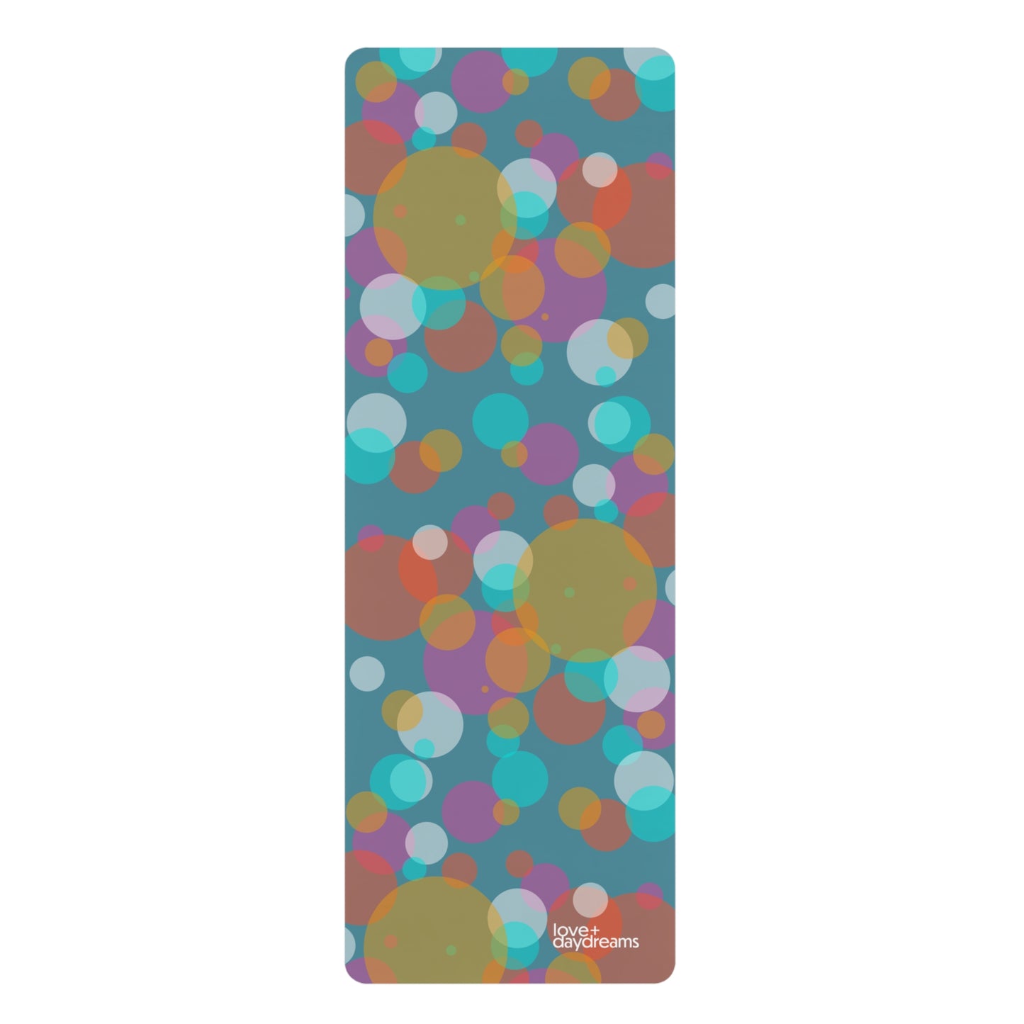 Soft Yoga Mat, Rainbow Drops Design, Non Slip Pilates Mat for Stability, Happiness, Comfort, Modern Workout Mat, Exercise Mat, Fitness