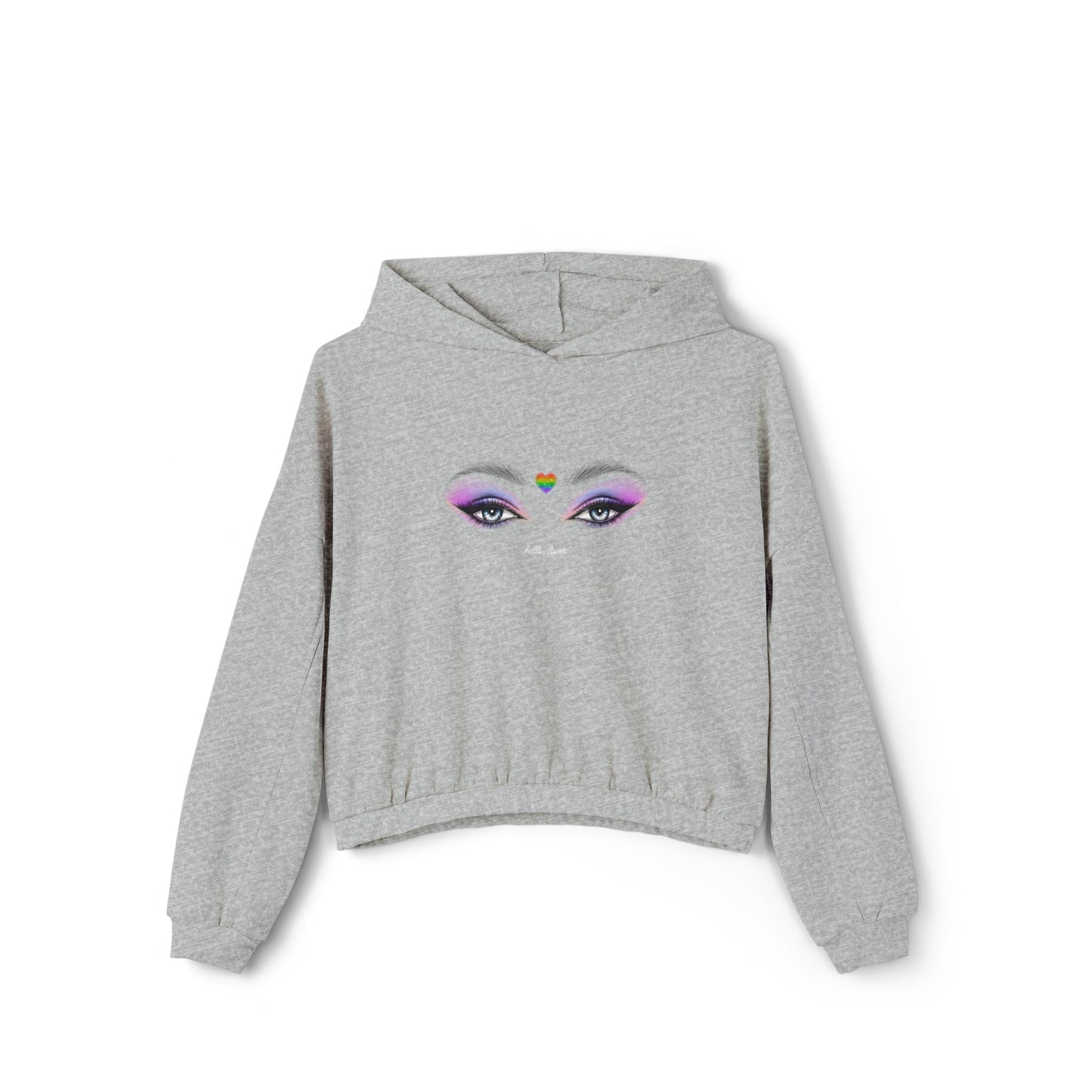 Women's Pride Cropped Hoodie | "Hello, Lover"