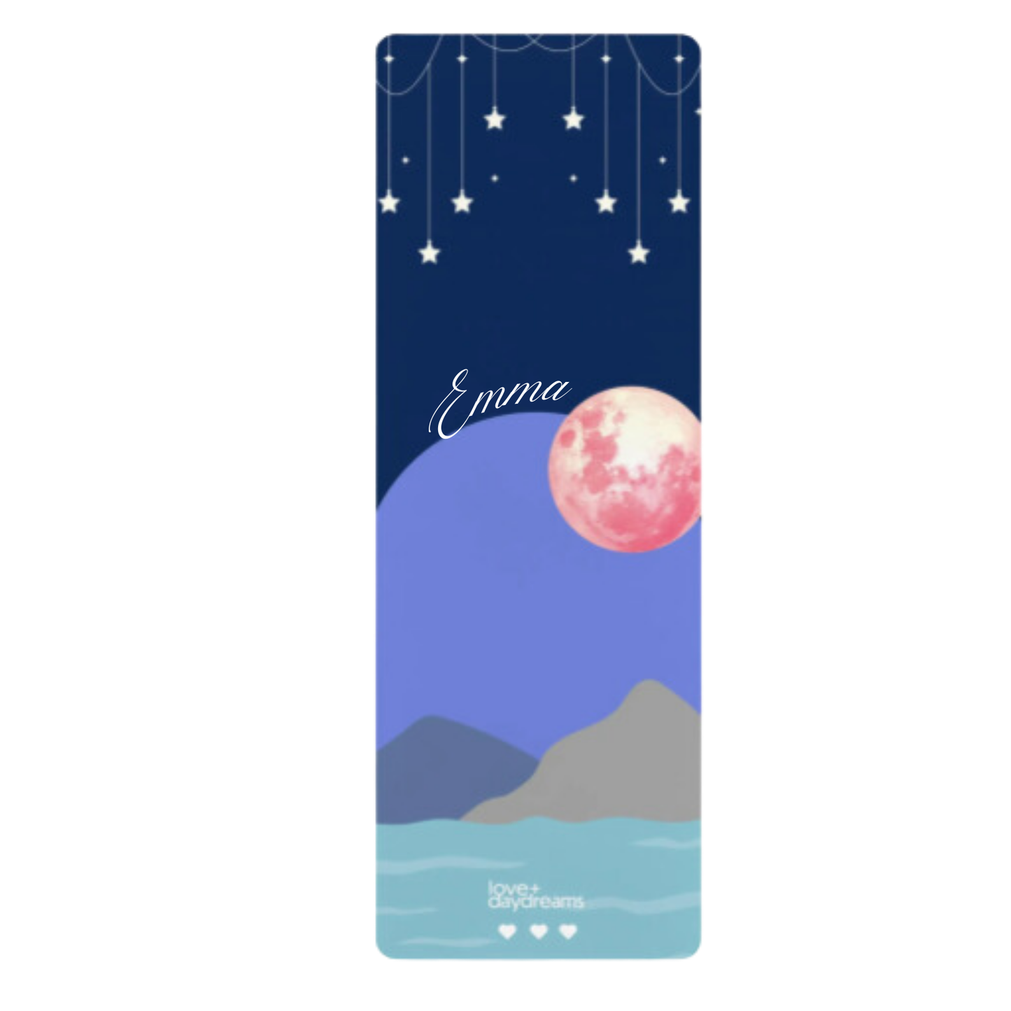 Yoga Mat, 'I'll  Be The Moon' Design, Premium Non-Slip, Extra Long for Yoga Practice,  Meditation Mat, Exercise Mat, Best Yoga Mat