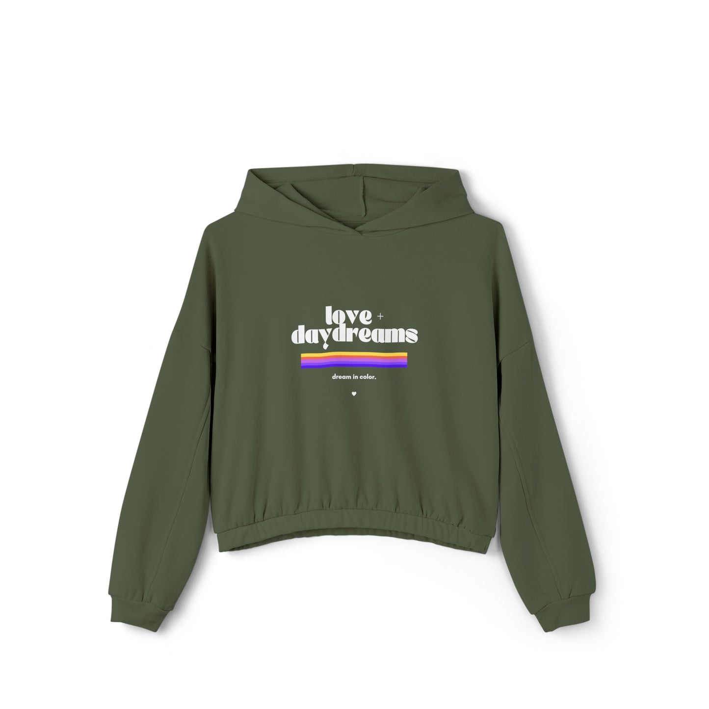 Women's Cinched Cropped Hoodie | "Dream in Color"