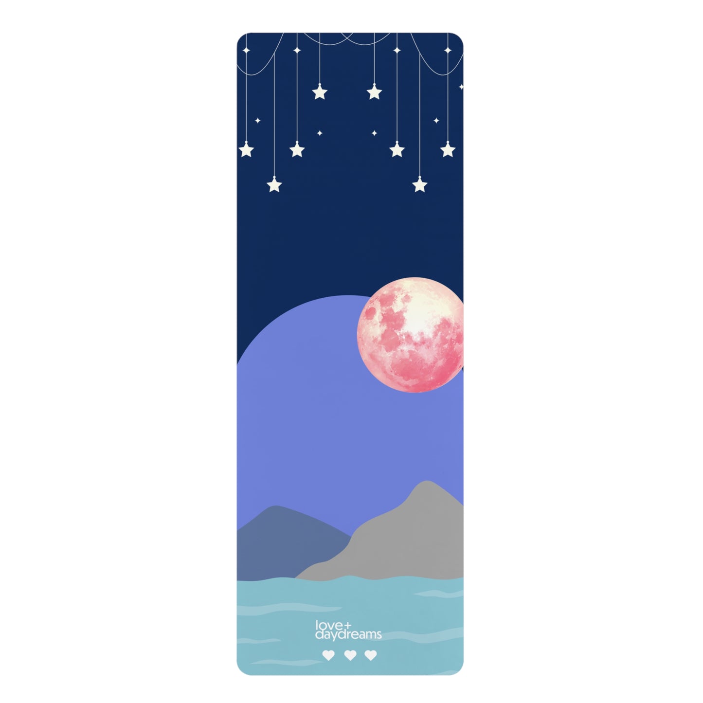 Yoga Mat, 'I'll  Be The Moon' Design, Premium Non-Slip, Extra Long for Yoga Practice,  Meditation Mat, Exercise Mat, Best Yoga Mat