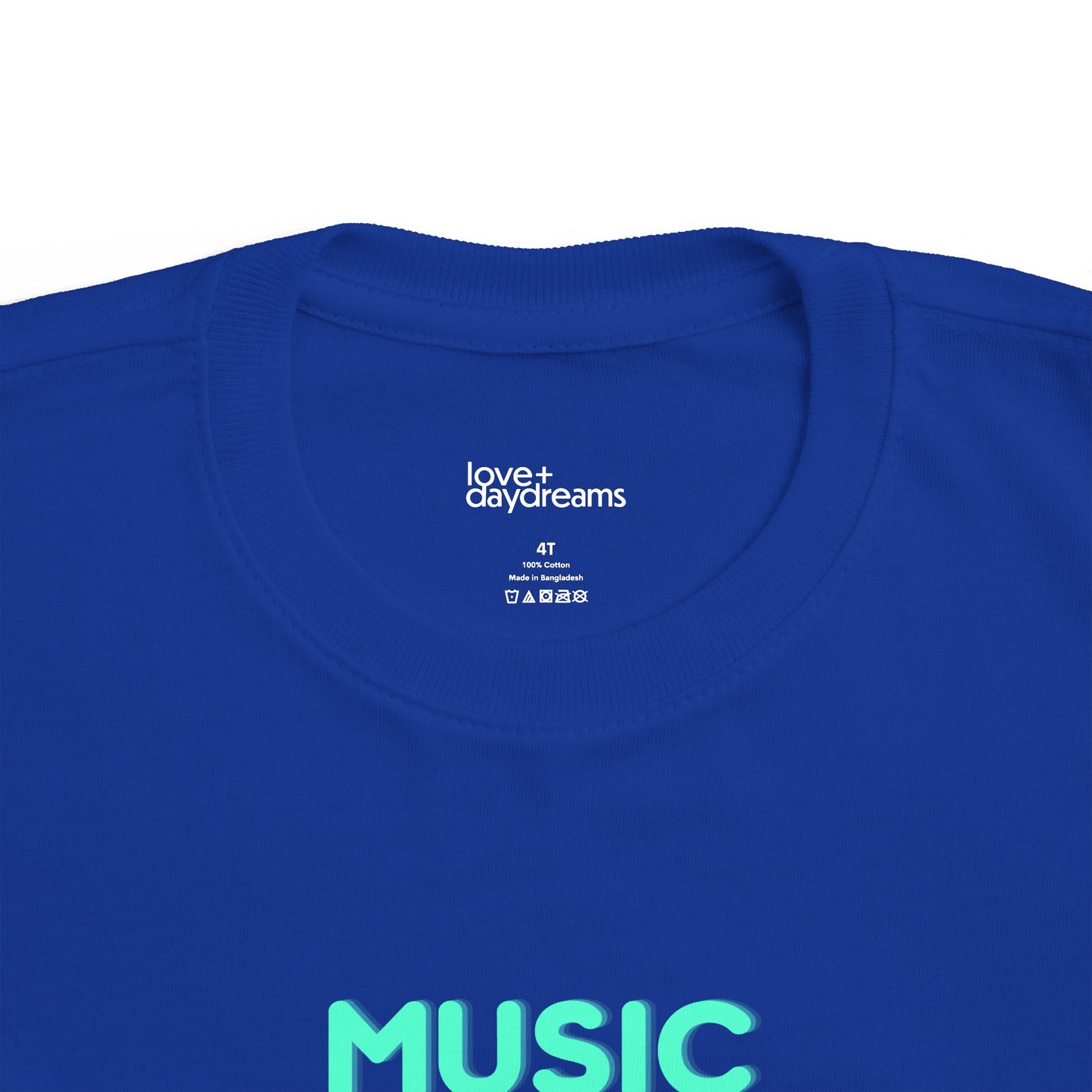 Toddler's Fine Jersey Tee | "Music is What Feelings Sound Like"