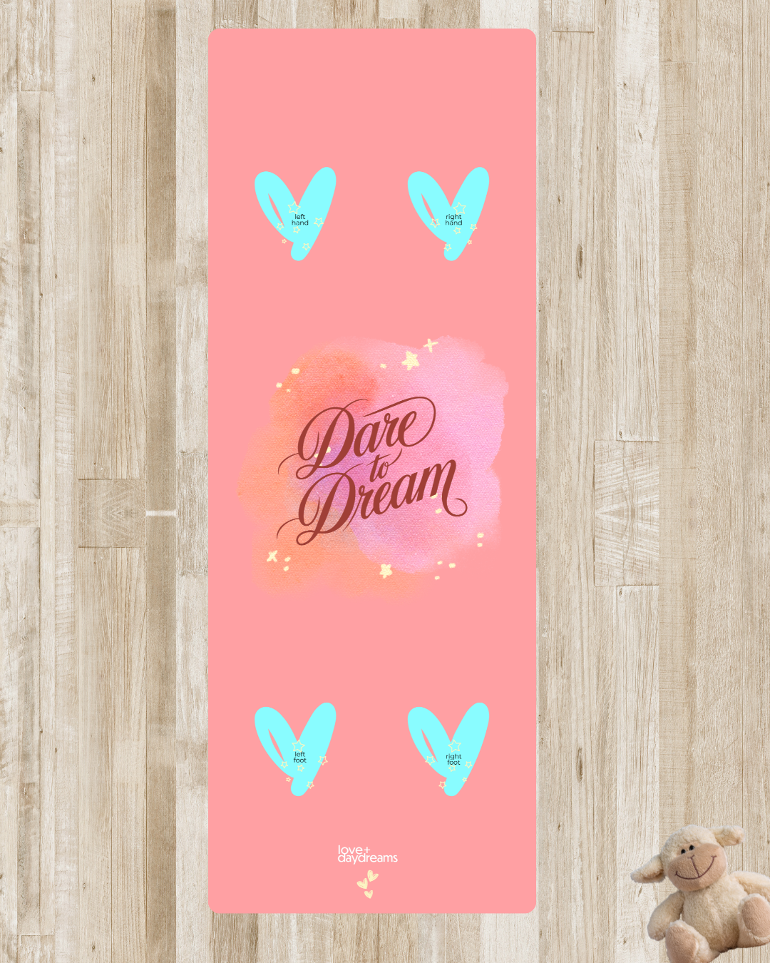 Kids Yoga Mat for Yoga & Meditation - Premium , 'Dare to Dream' Design, Non-Slip Fitness Pad, Kids Yoga, Pilates Mat