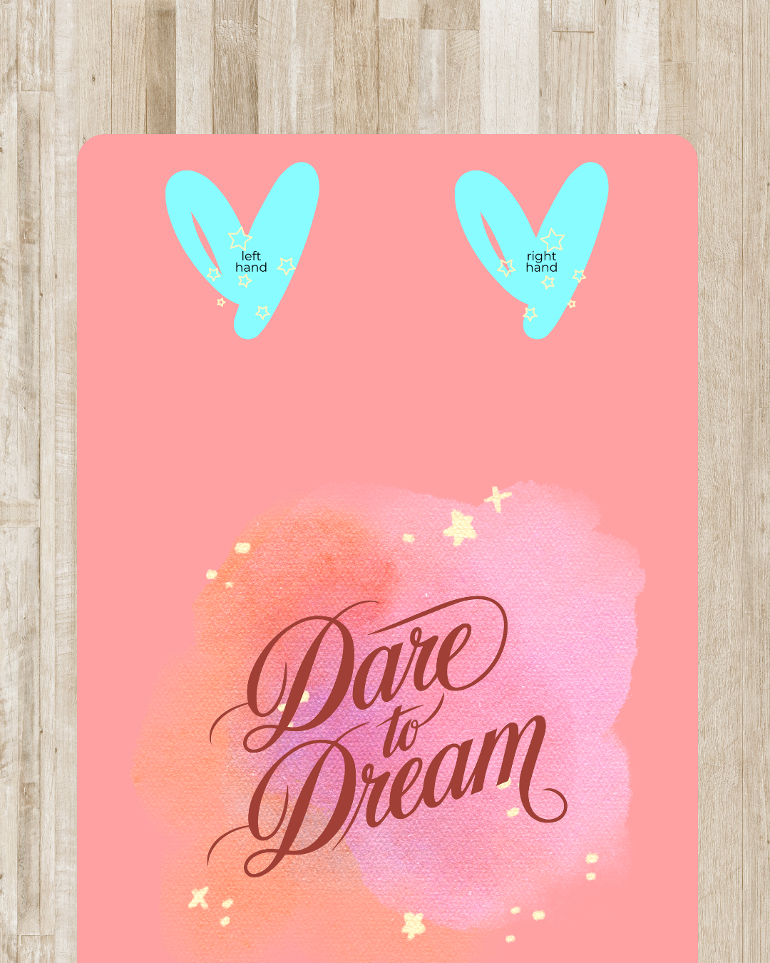 Kids Yoga Mat for Yoga & Meditation - Premium , 'Dare to Dream' Design, Non-Slip Fitness Pad, Kids Yoga, Pilates Mat