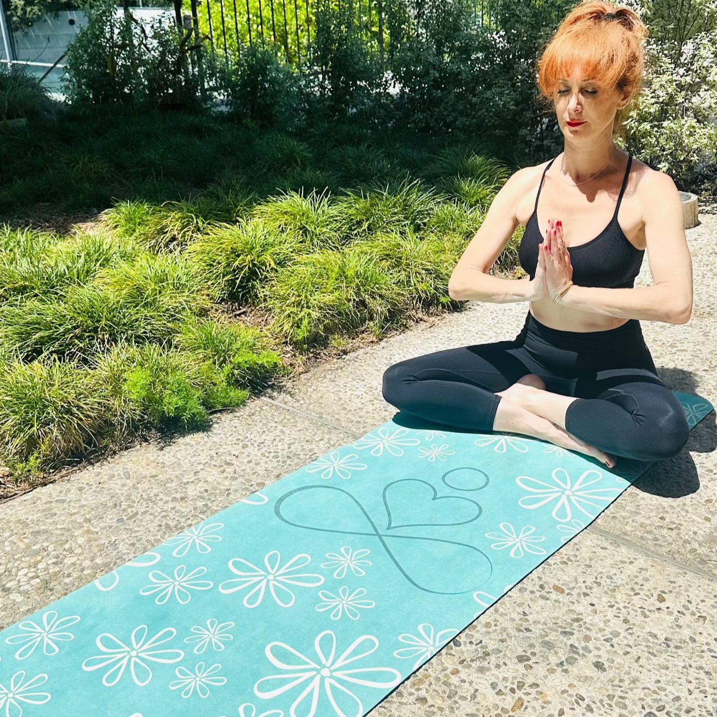 Non-Slip Yoga Mat | "Infinity Flowers"