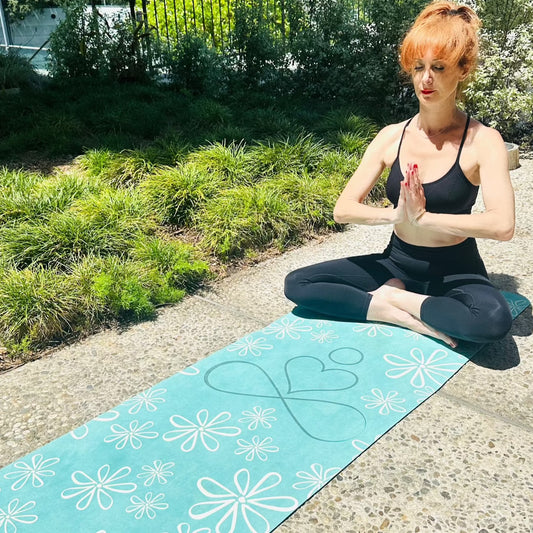 Non-Slip Yoga Mat | "Infinity Flowers"