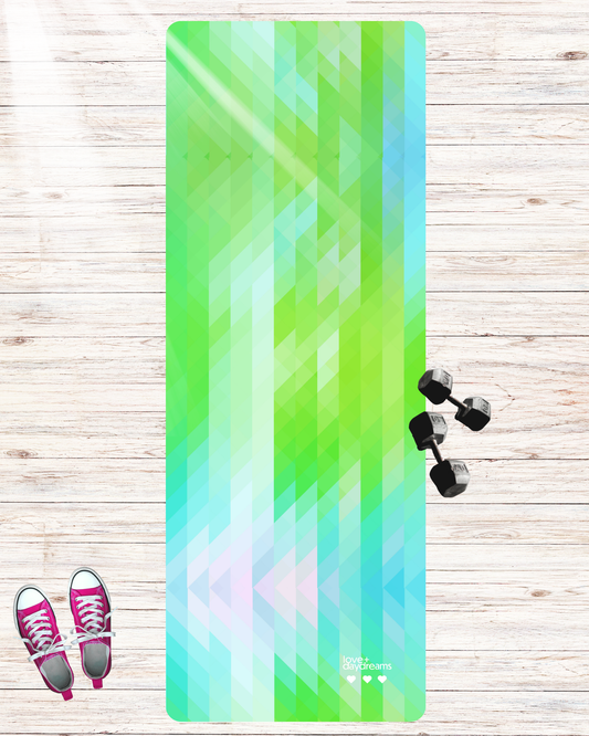 Yoga Mat - 'Bali Beach' Premium Non Slip Pilates Mat