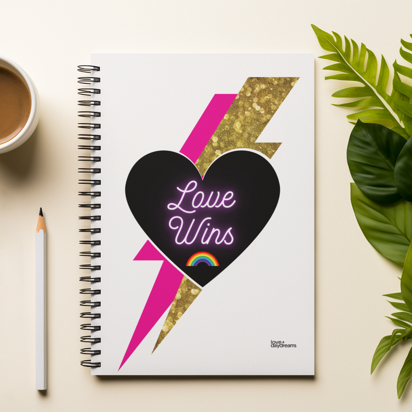 Spiral Notebook - Ruled Line | "Love Wins" Pride