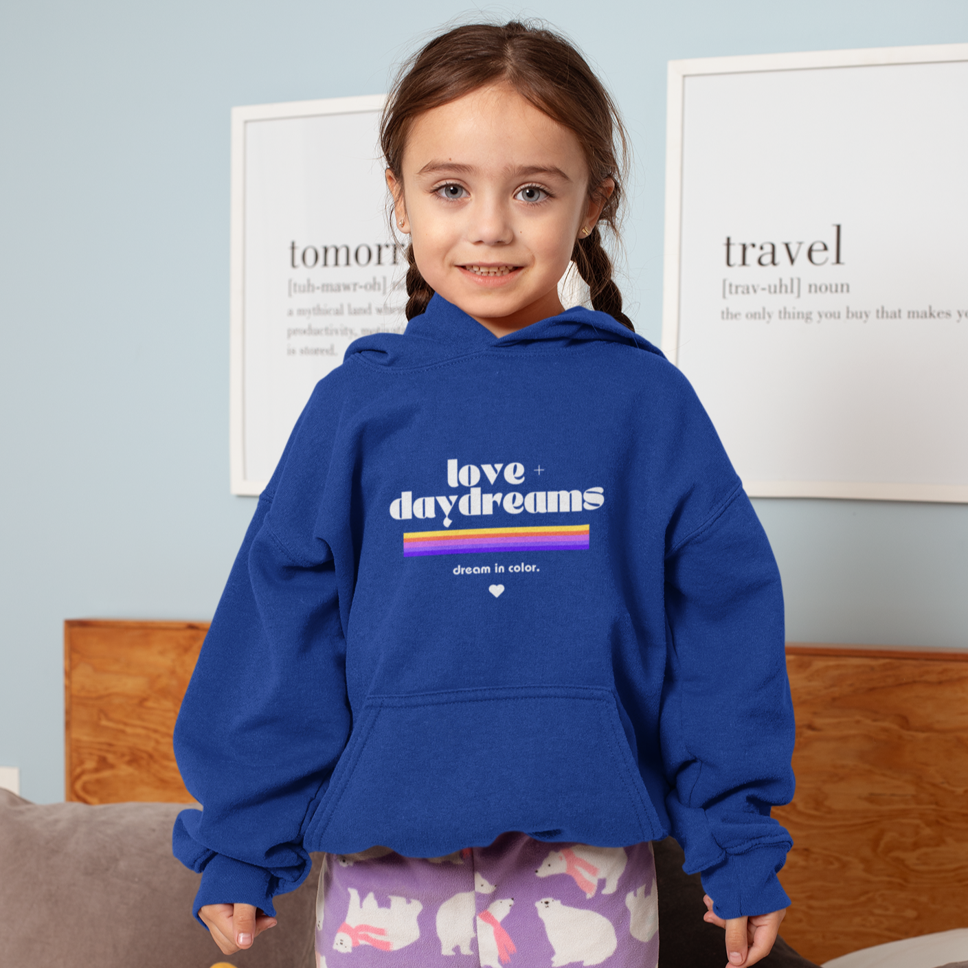 Toddler Fleece Hoodie | "Dream in Color"