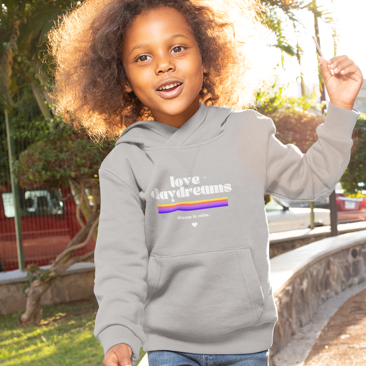 Toddler Fleece Hoodie | "Dream in Color"